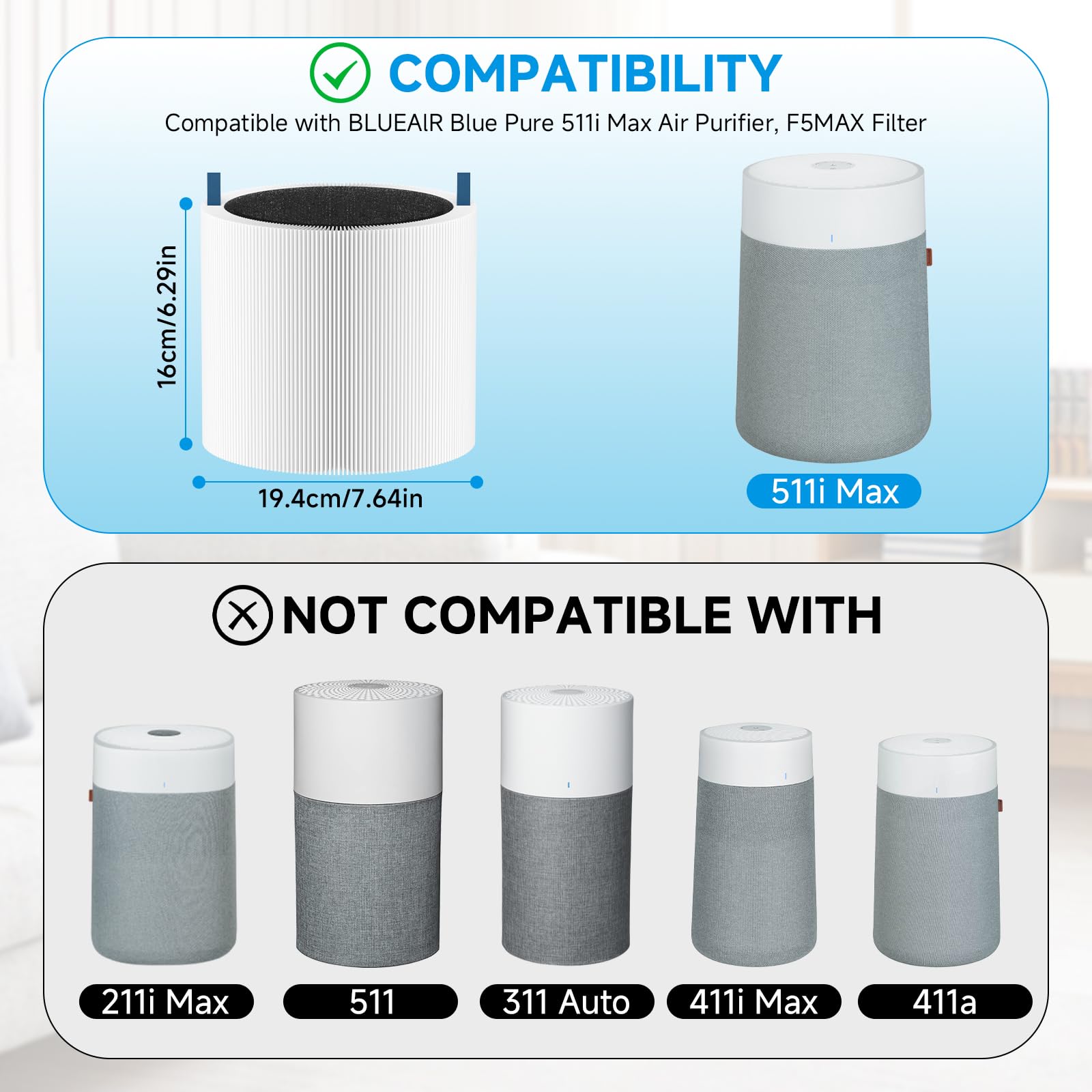Smilyan Blue Pure 511i Max filter packaging showing value pack.