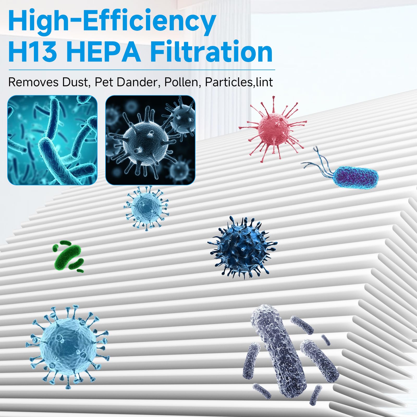Tool-free installation in seconds for quick replacement in Blueair purifiers