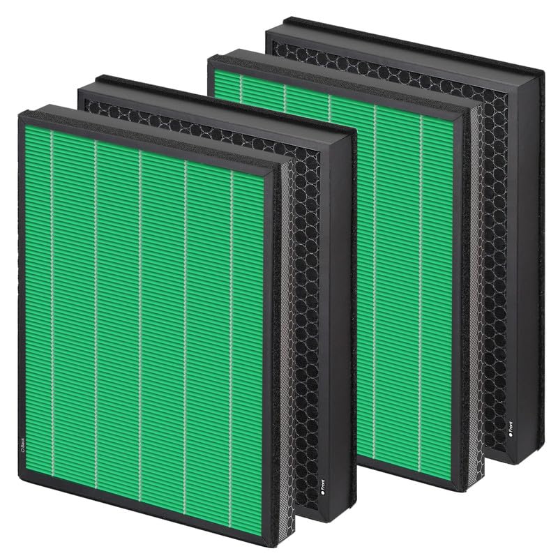 Smilyan Coway Airmega Max2 replacement filter pack, front view, designed for quick, tool-free installation.