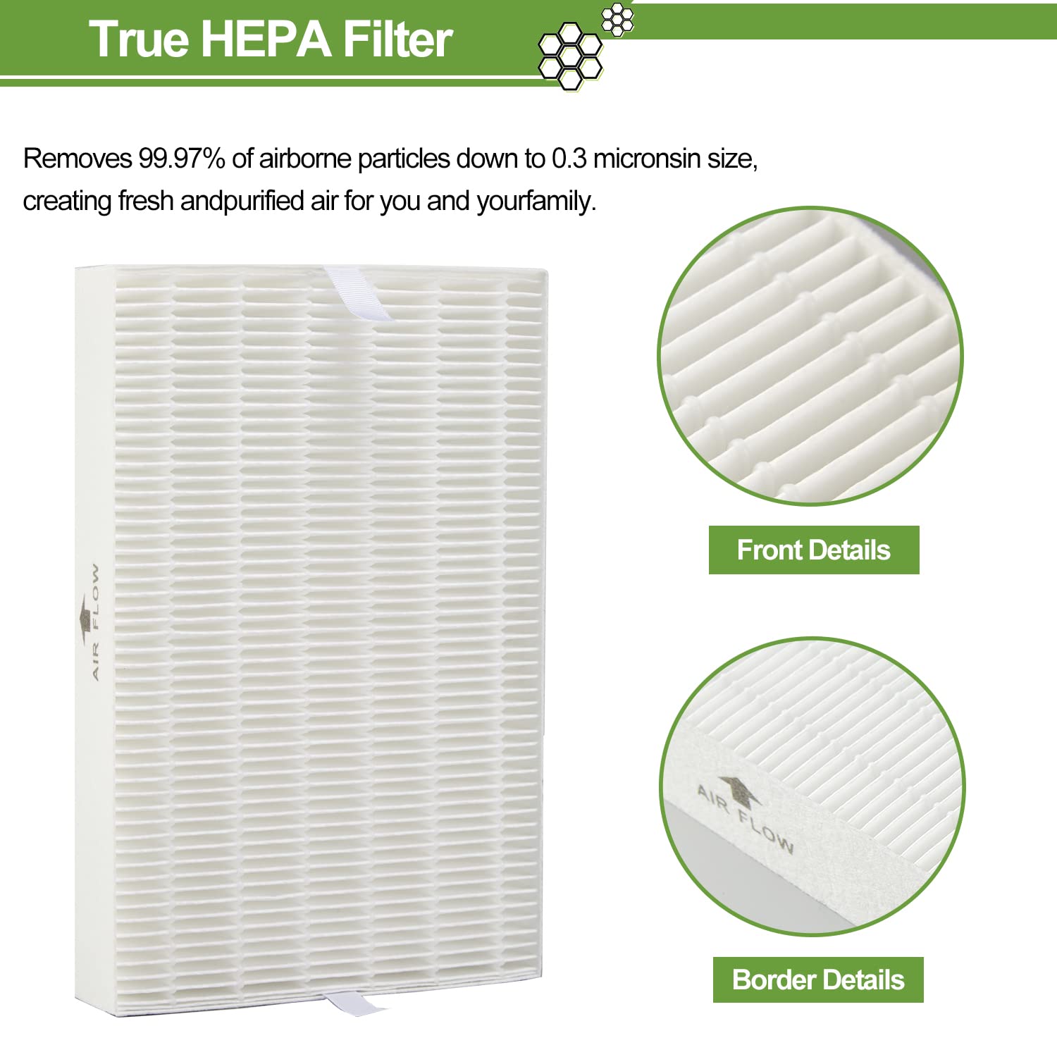 Smilyan HPA300 filter pack front view highlighting value