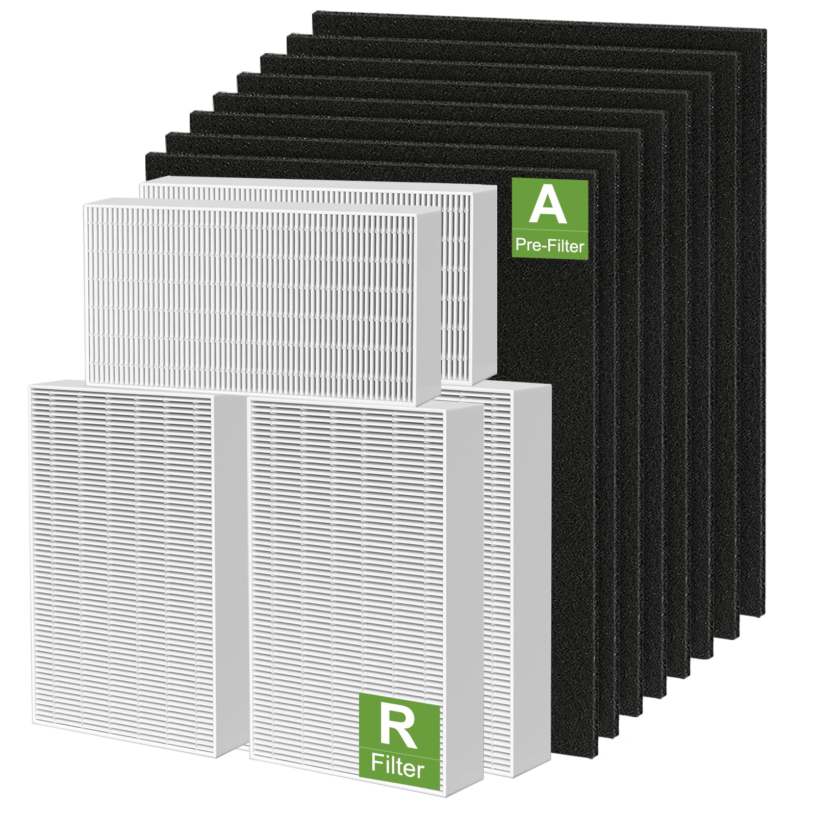 Smilyan HPA300 HEPA R filters pack ready for Honeywell purifiers for cleaner air.