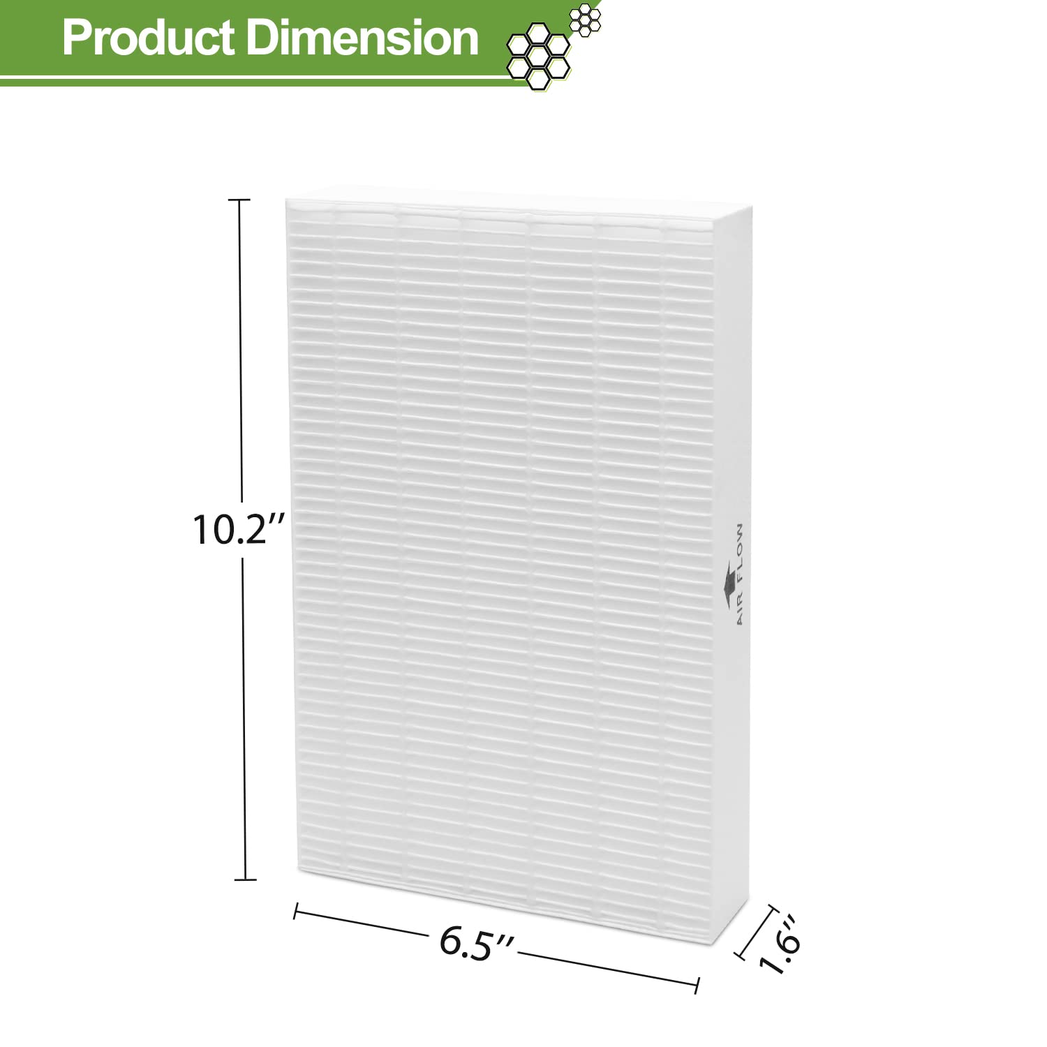 Smilyan HPA300 HRFR1 replacement filter back view