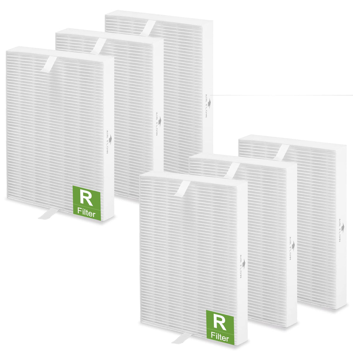 Smilyan HPA300 six-pack filters for quick home replacement and cleaner air