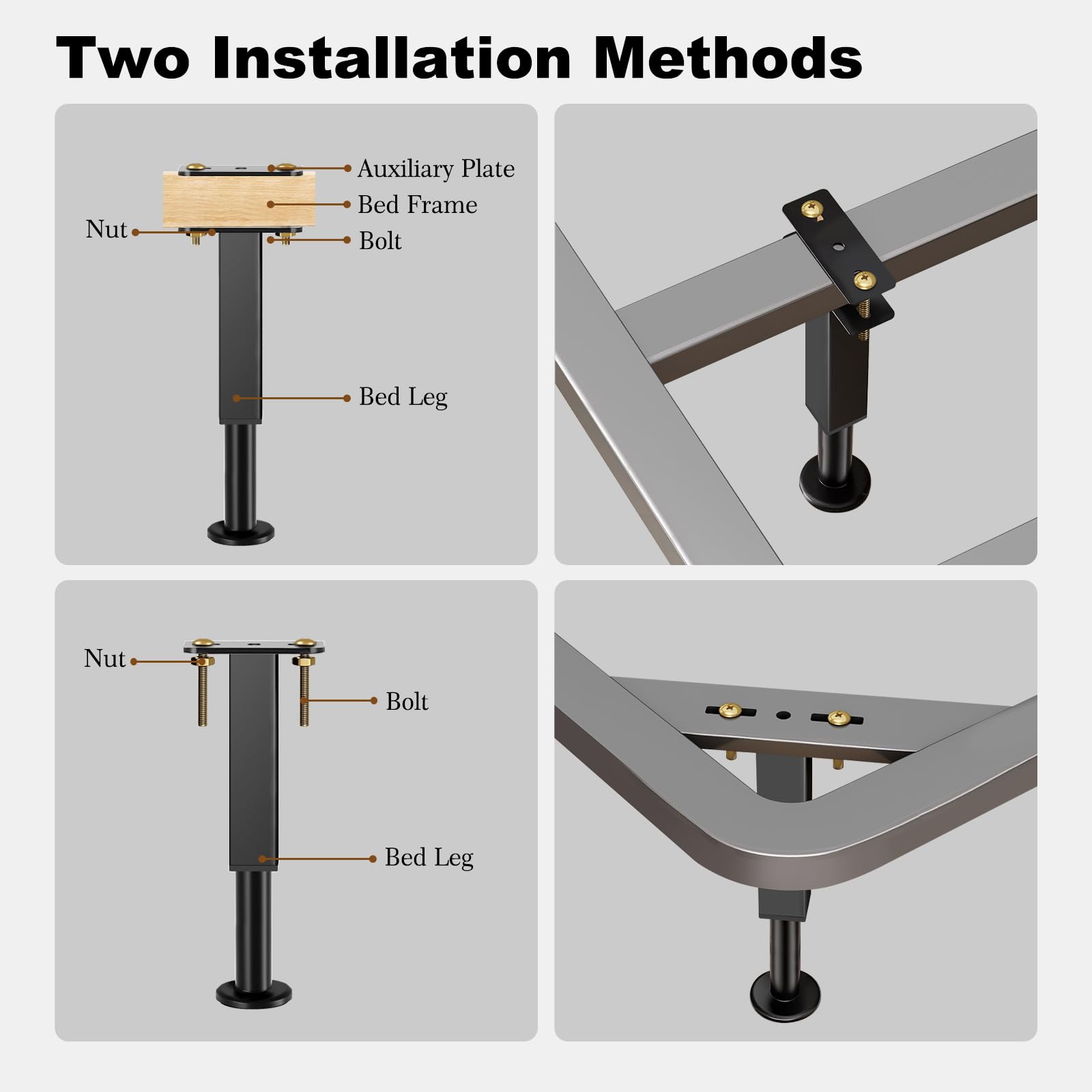 Smipam easy mounting options, with screws or included board and hardware.