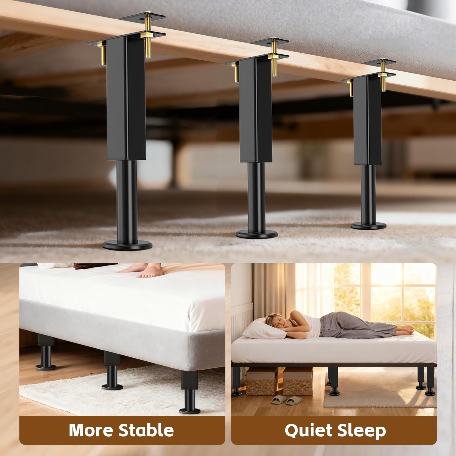 Smipam non-slip rubber base helps reduce sliding and floor scratches.