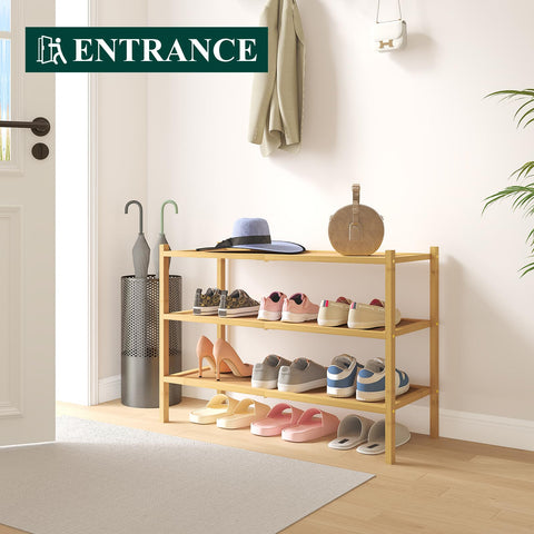 Durable stand-alone unit in a closet for heels and essentials