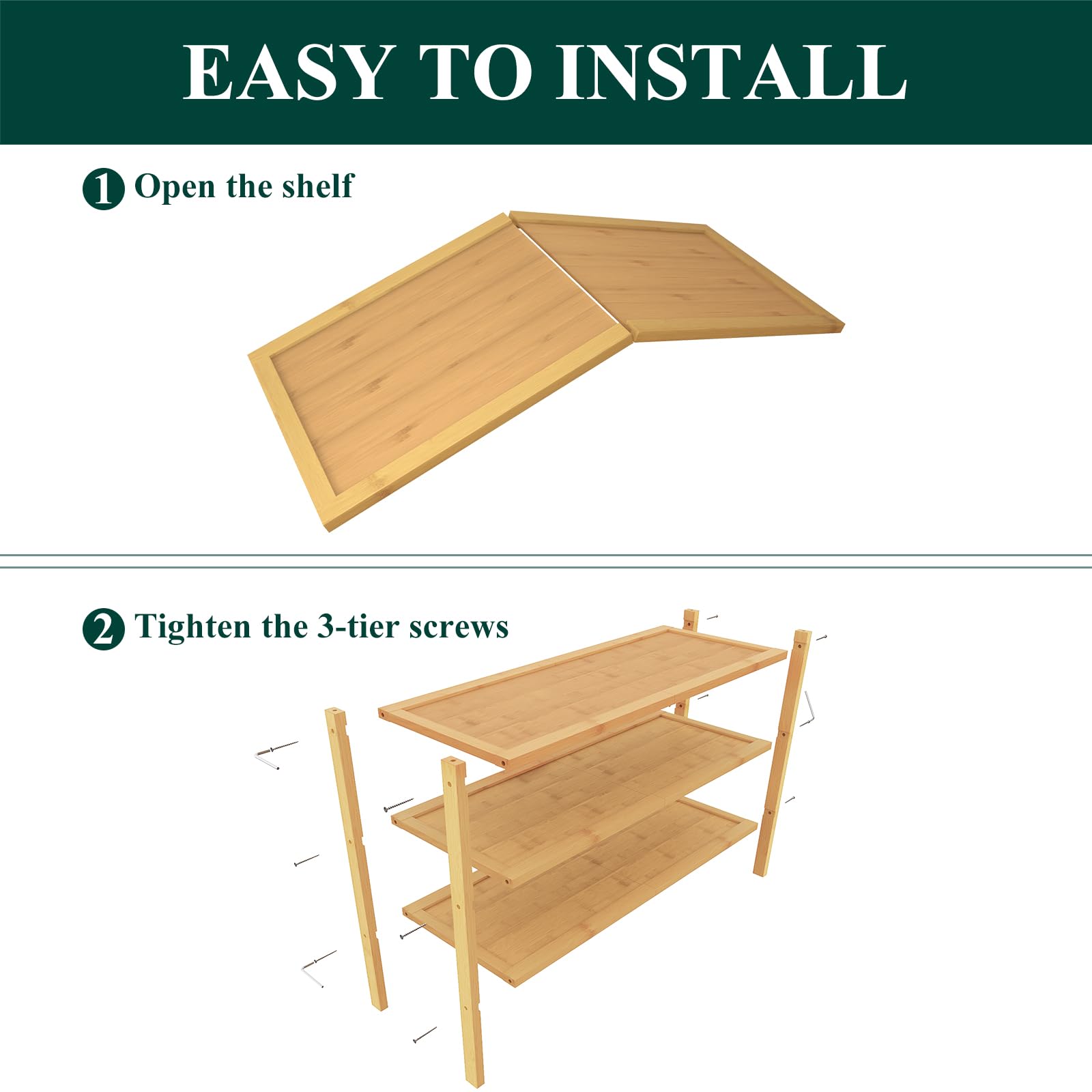 Entryway setup showing compact footprint and large capacity for everyday items