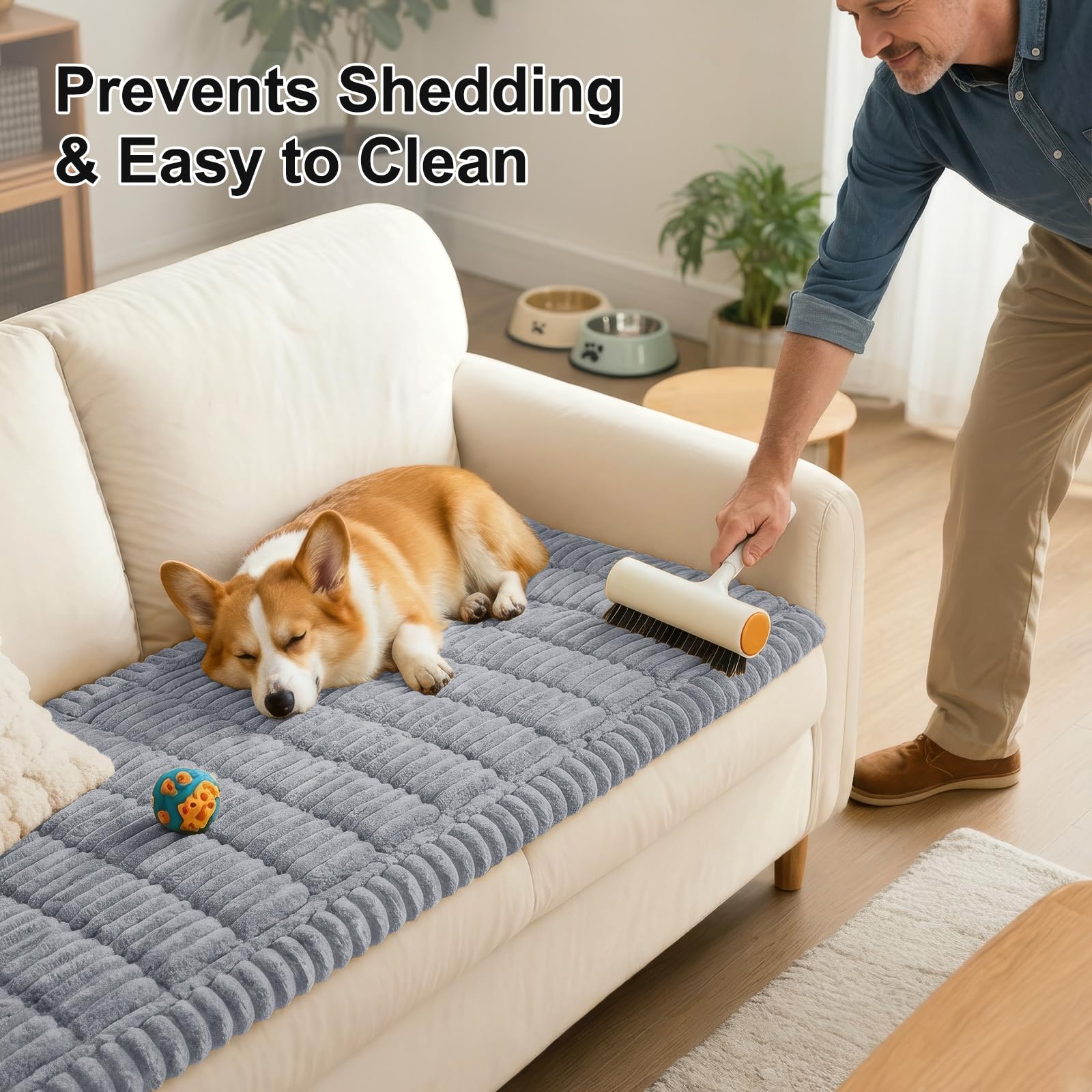 Smiry colorfast dyes stay vibrant, extending the life of your sofa protector