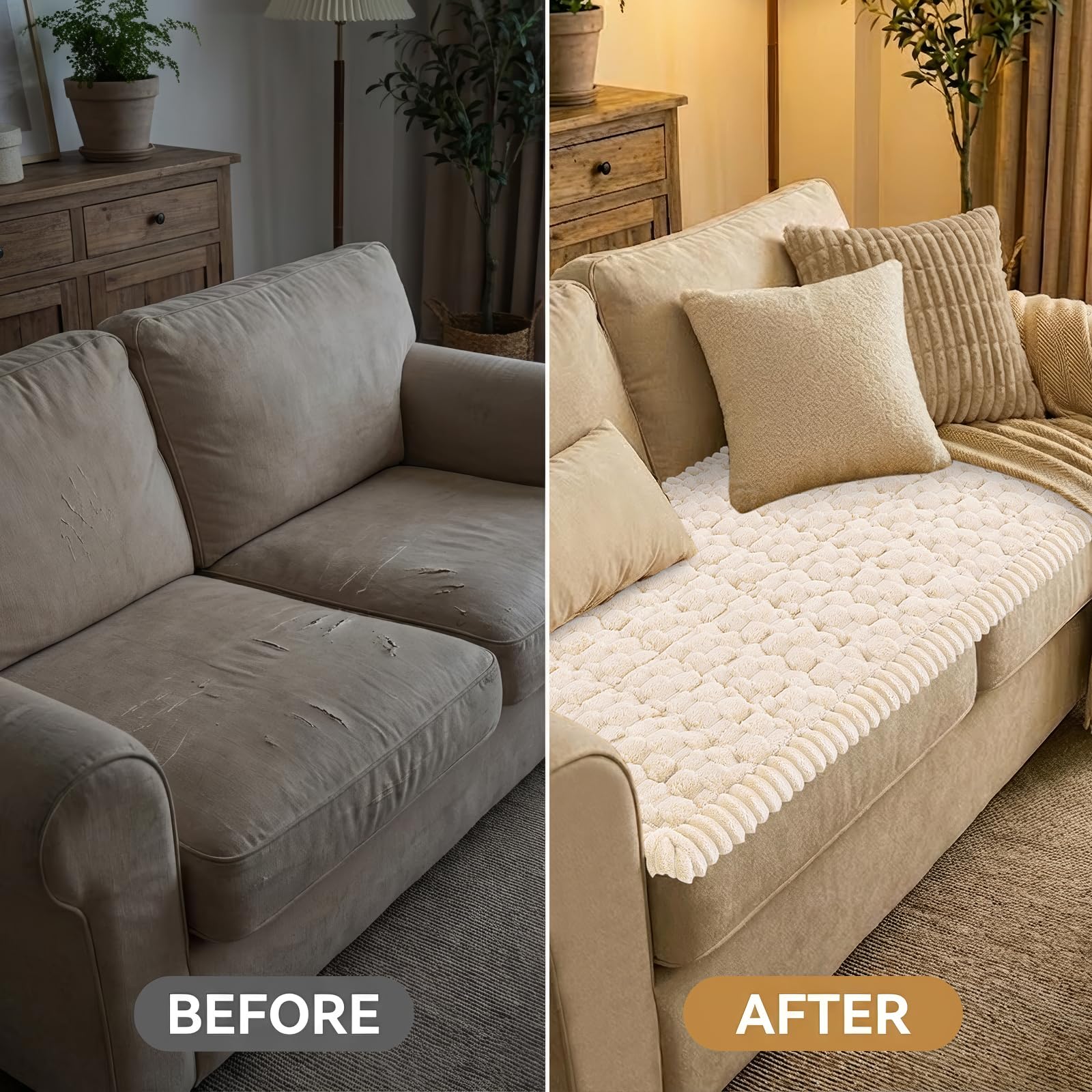 Smiry ease-of-install image shows simple drape for quick setup