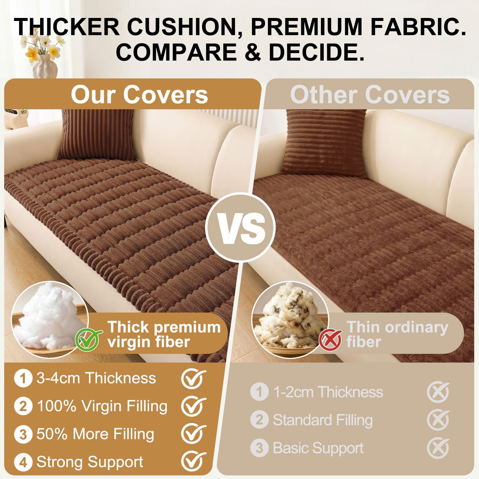 Smiry machine-washable couch cover makes cleaning quick and simple