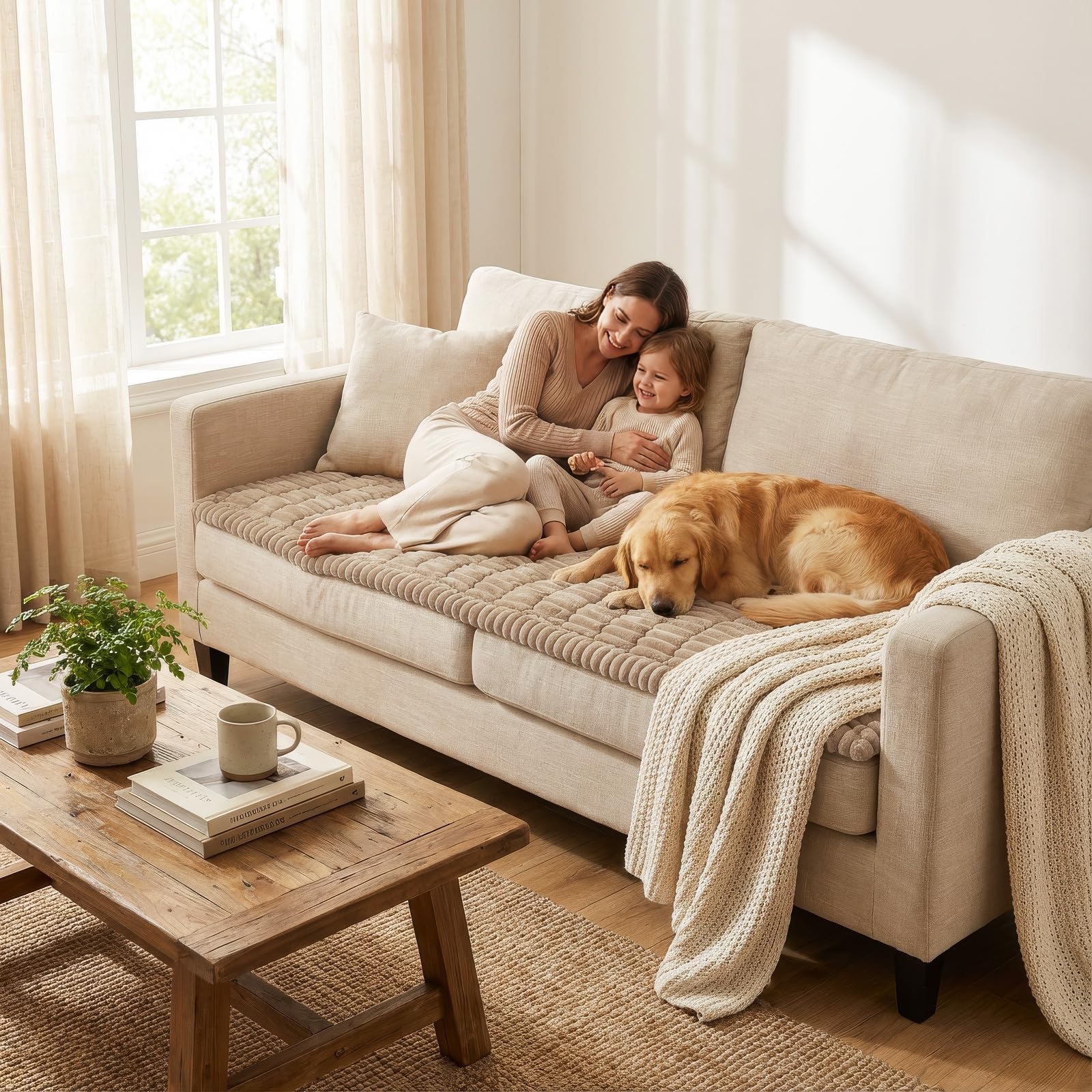 Smiry cover is machine washable and color‑fast for easy cleaning.