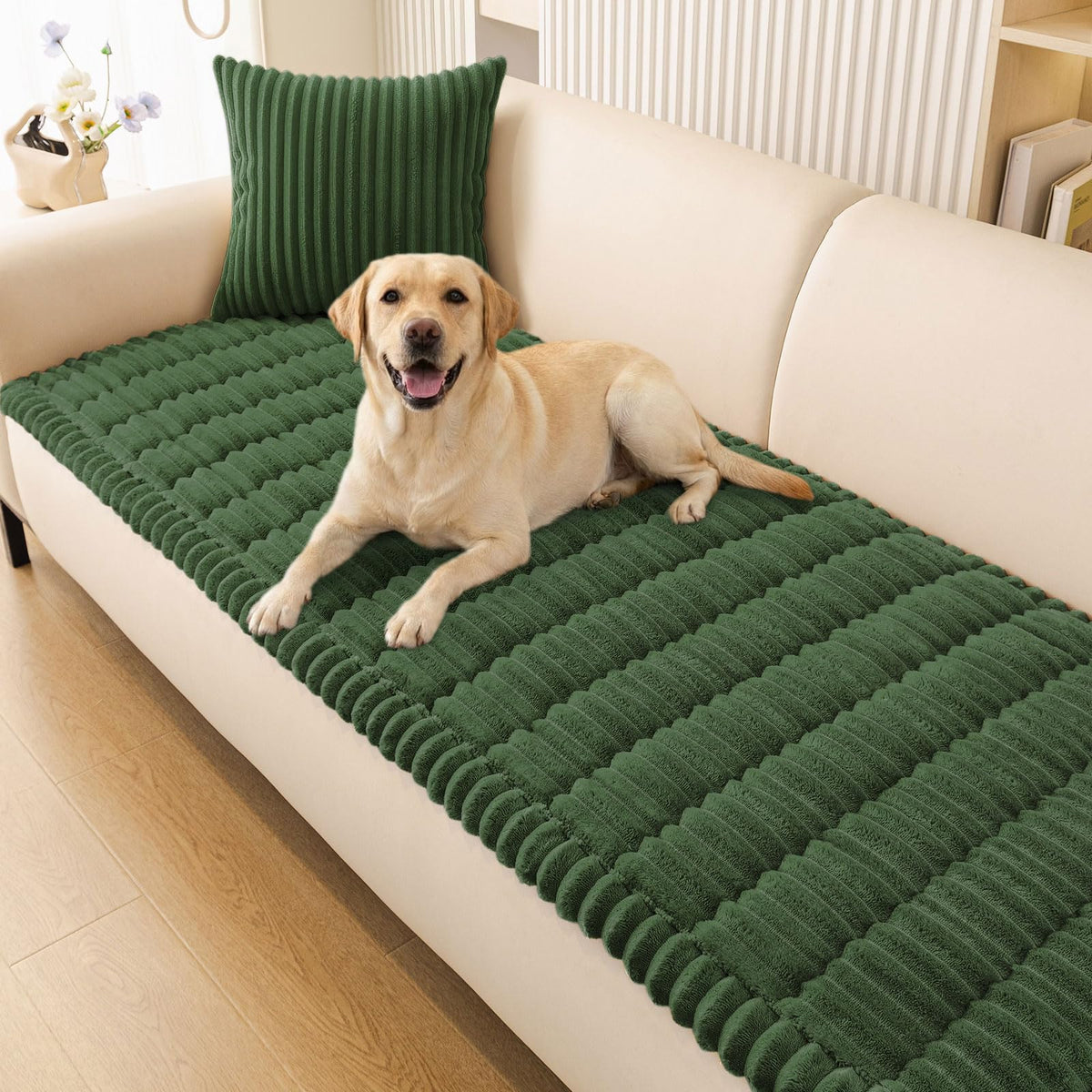 Smiry dog couch cover washable protects furniture and is pet-friendly