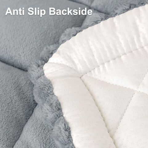 Smiry grey couch cover complements modern decor and protects upholstery