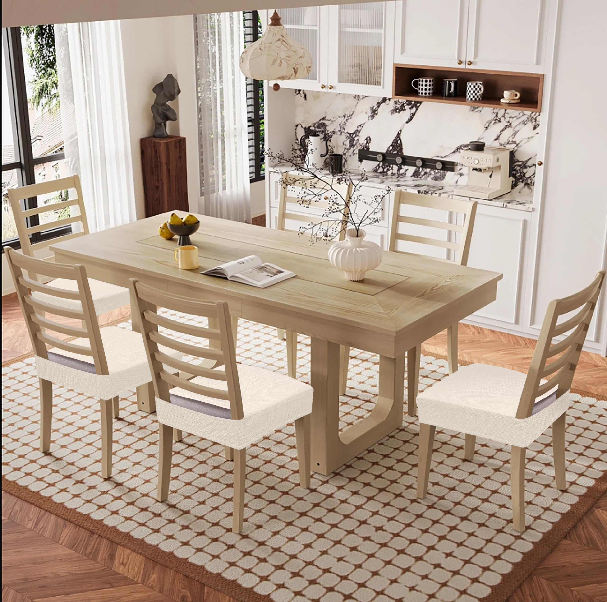 Smiry no-arm chair covers fit most chairs for quick refresh