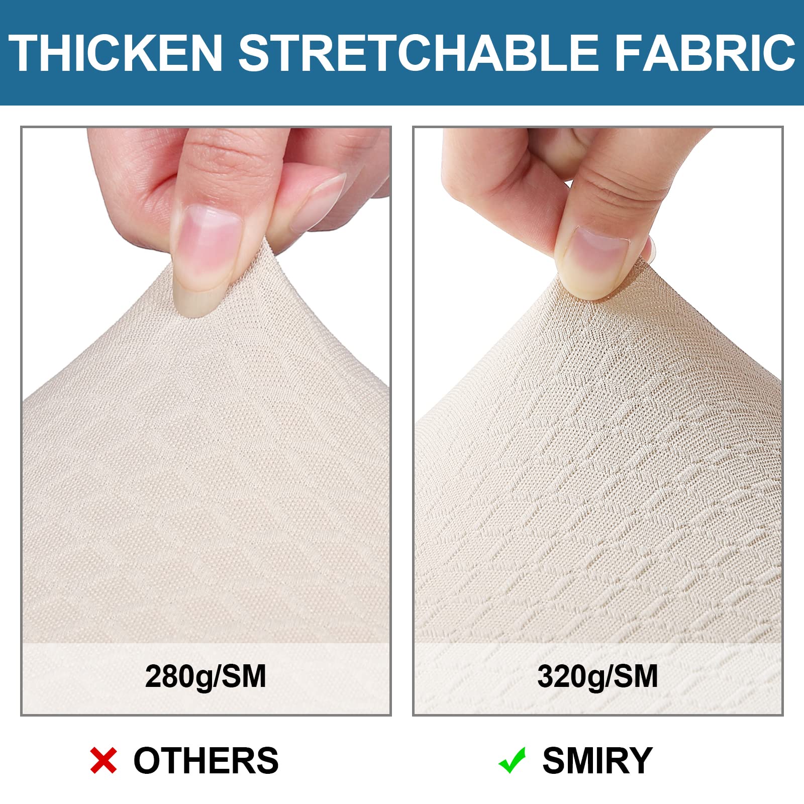 Smiry no-arm slip-on design, easy installation saves time