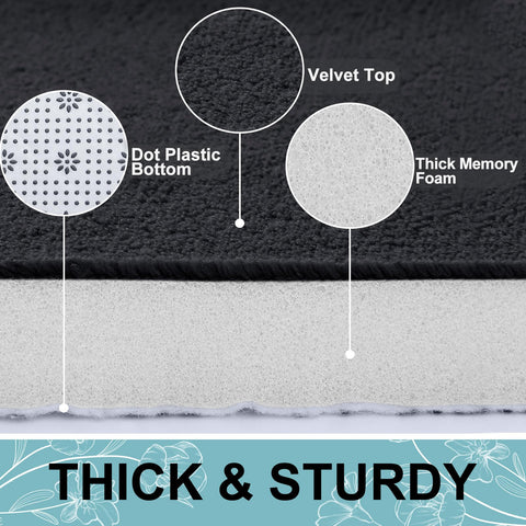 Smiry non-slip PVC bottom provides secure placement on wet floors