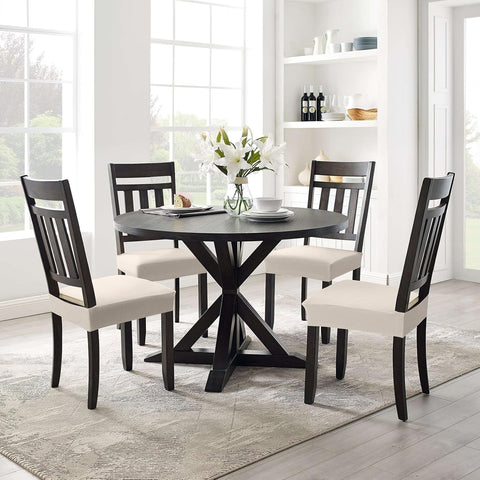 Smiry pack of 6 chair covers provides full dining set protection