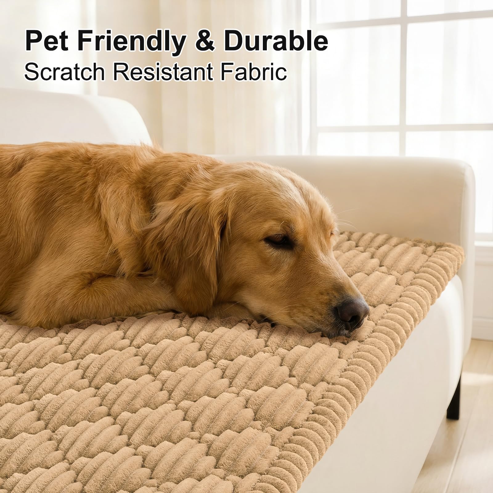 Smiry camel multiuse cover on sofa and car seat for versatile protection.