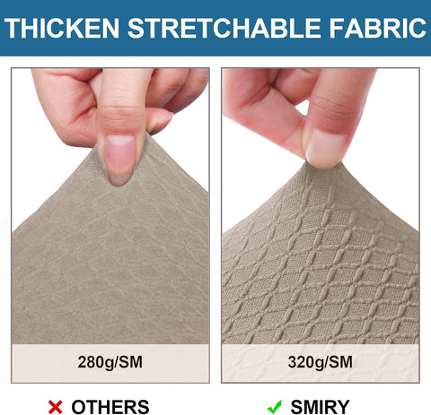 Smiry stretch jacquard fabric close-up reveals flexible, wrinkle-resistant material.