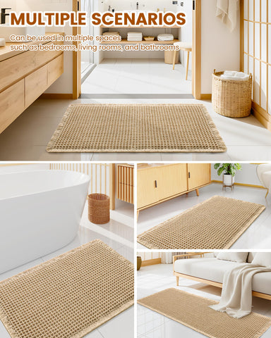 Smiry waffle mat dries quickly, reducing dampness and odor potential.