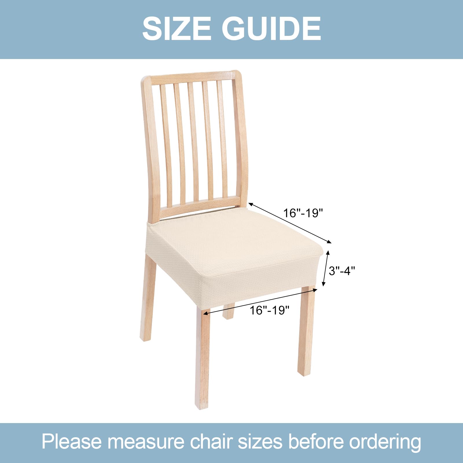 Smiry washable dining chair cover for quick care after spills