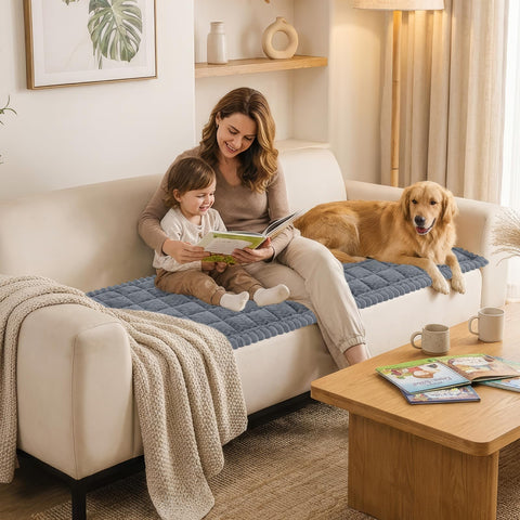 Smiry washable dog couch cover color-fast dye maintains look after washes