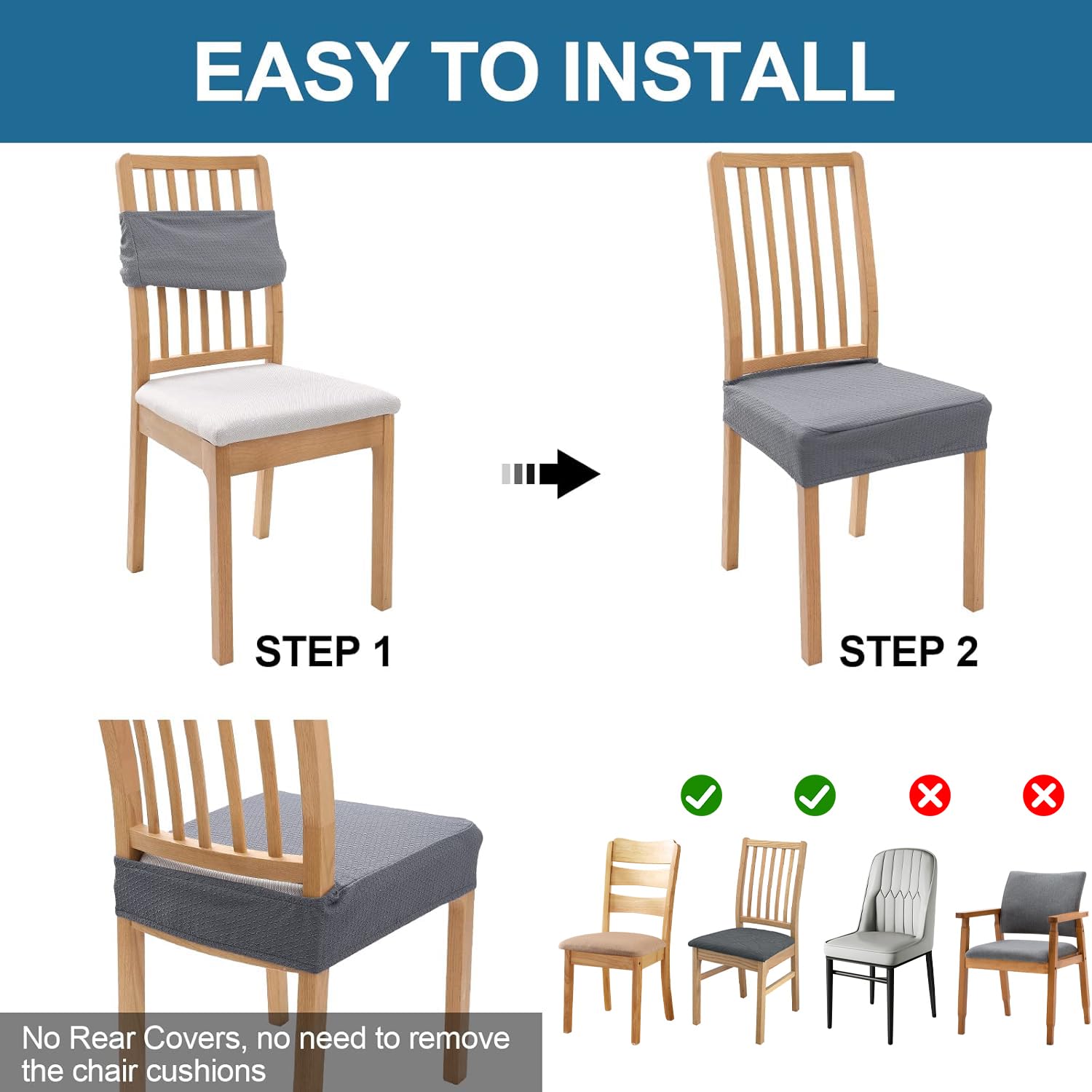 Smiry machine washable chair cover simplifies cleaning and refreshes upholstery.