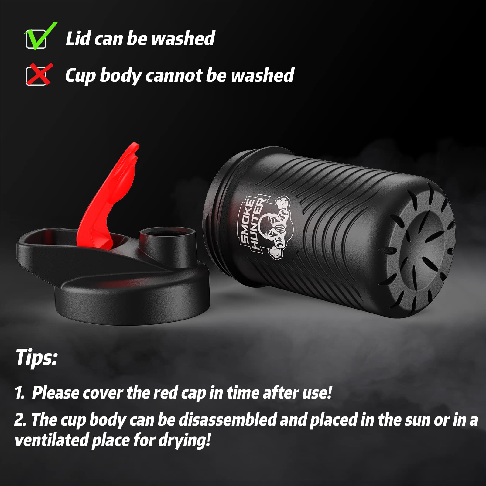 Bamboo-shell filter housing of Smoke Hunter 1.0
