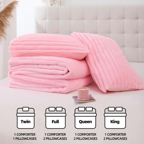 Smoofy easy-care twin comforter stays soft after machine washing.
