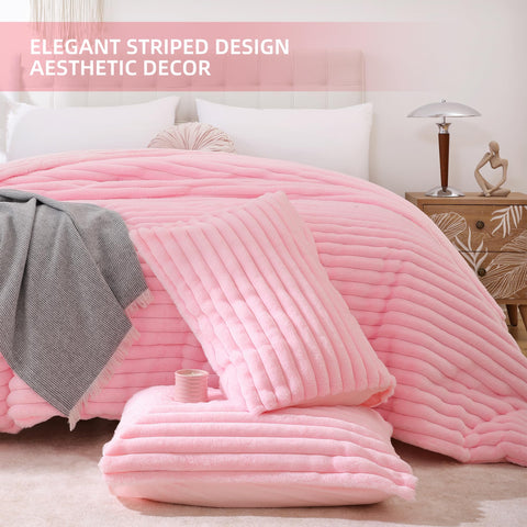 Smoofy twin comforter flannel side provides snug softness for restful sleep.