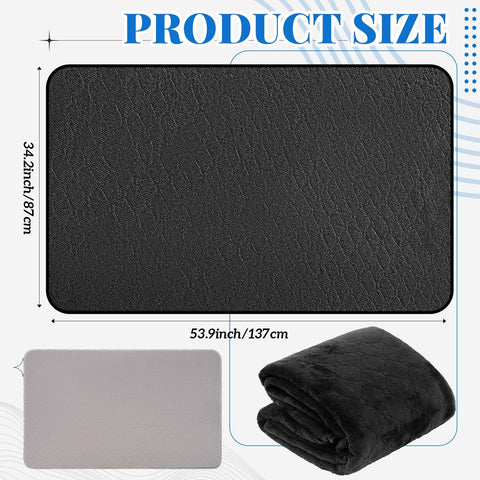 SmoothNovelty anti-slip bottom design keeps the waterproof mat in place.