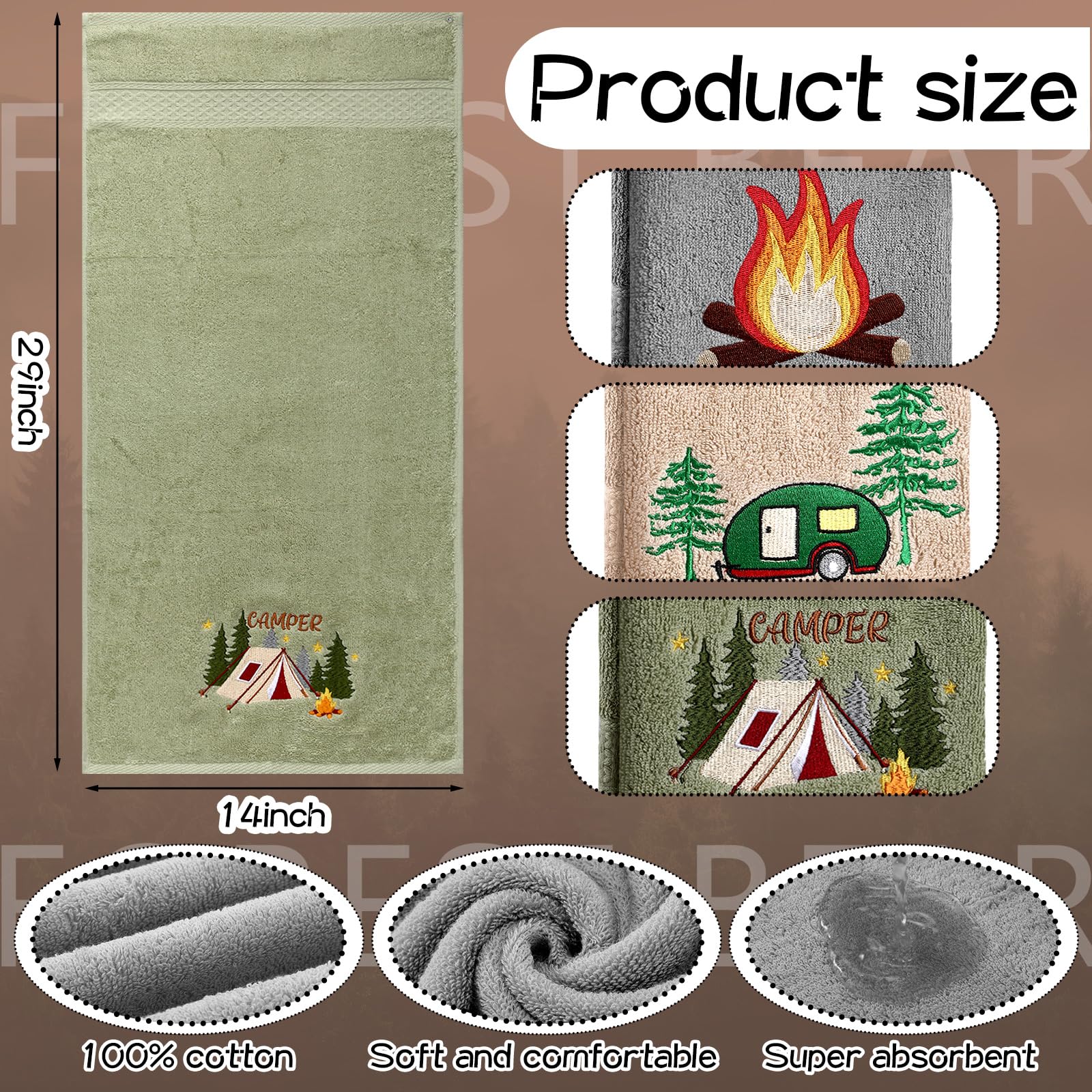 SmoothNovelty cotton soft hand towels deliver gentle skin touch and high absorbency