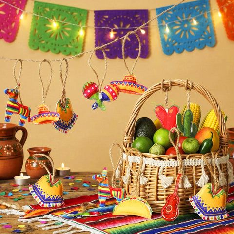 SmoothNovelty fiesta decor ornament enhances seasonal tree and home décor