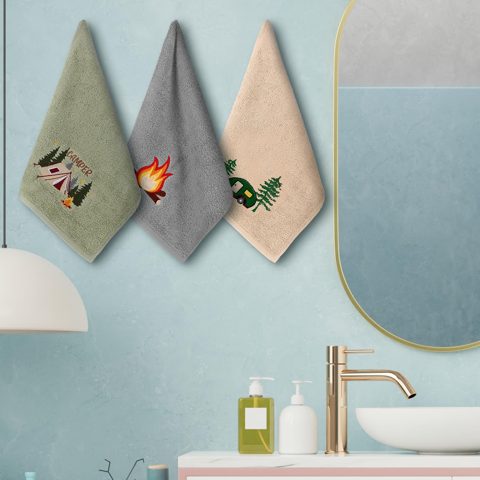 SmoothNovelty gift-ready camping towels ideal for gifting on adventures