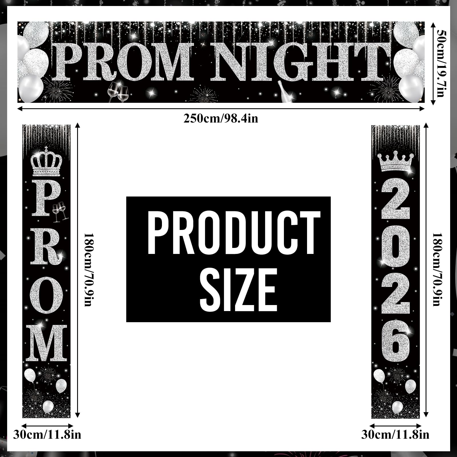 SmoothNovelty horizontal door banner for a bold prom entrance