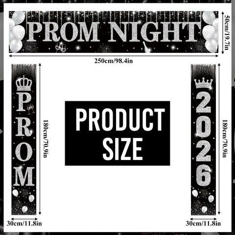 SmoothNovelty horizontal door banner for a bold prom entrance