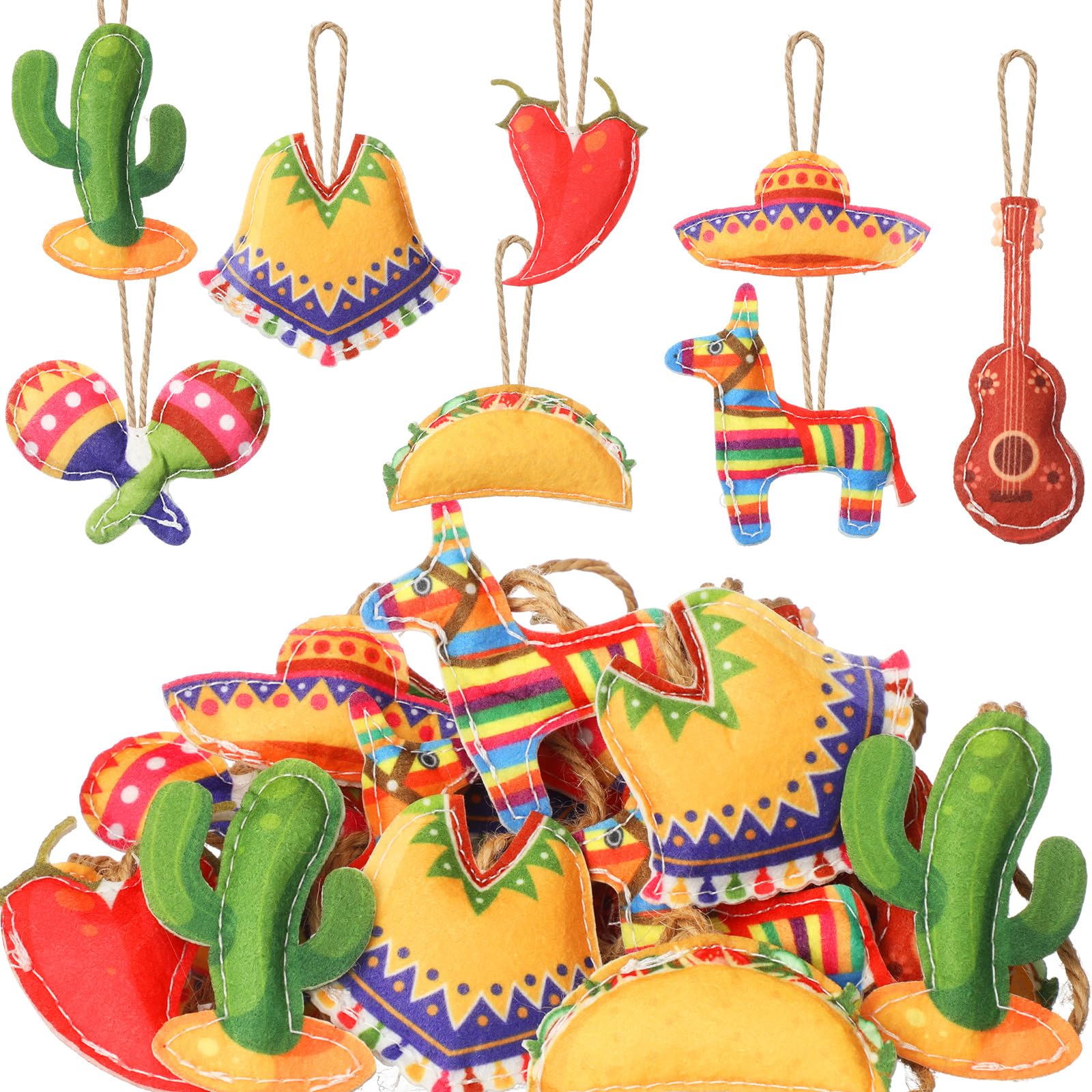 SmoothNovelty Mexican cactus ornament adds color for indoor or outdoor fiestas