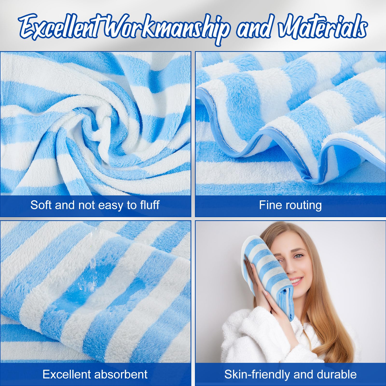 SmoothNovelty stitched-edges microfiber towel highlighting durable construction for repeated washes.