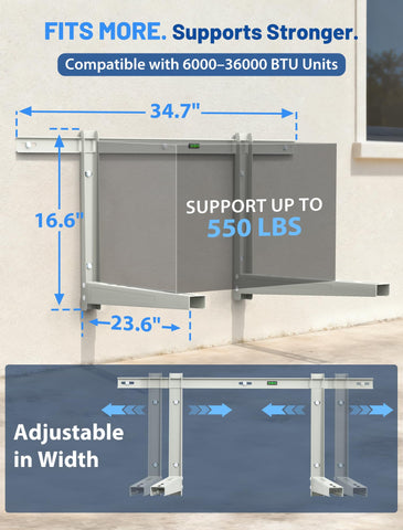 SMOQIO wall-mount hardware kit includes all fasteners for quick installation