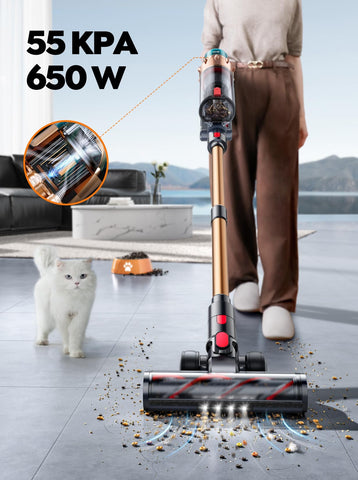 SMOTURE shows 70-minute runtime for extended cleaning sessions