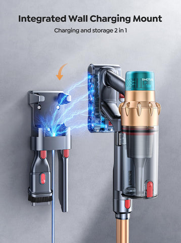 SMOTURE cordless vacuum wall mount keeps tools organized and charged