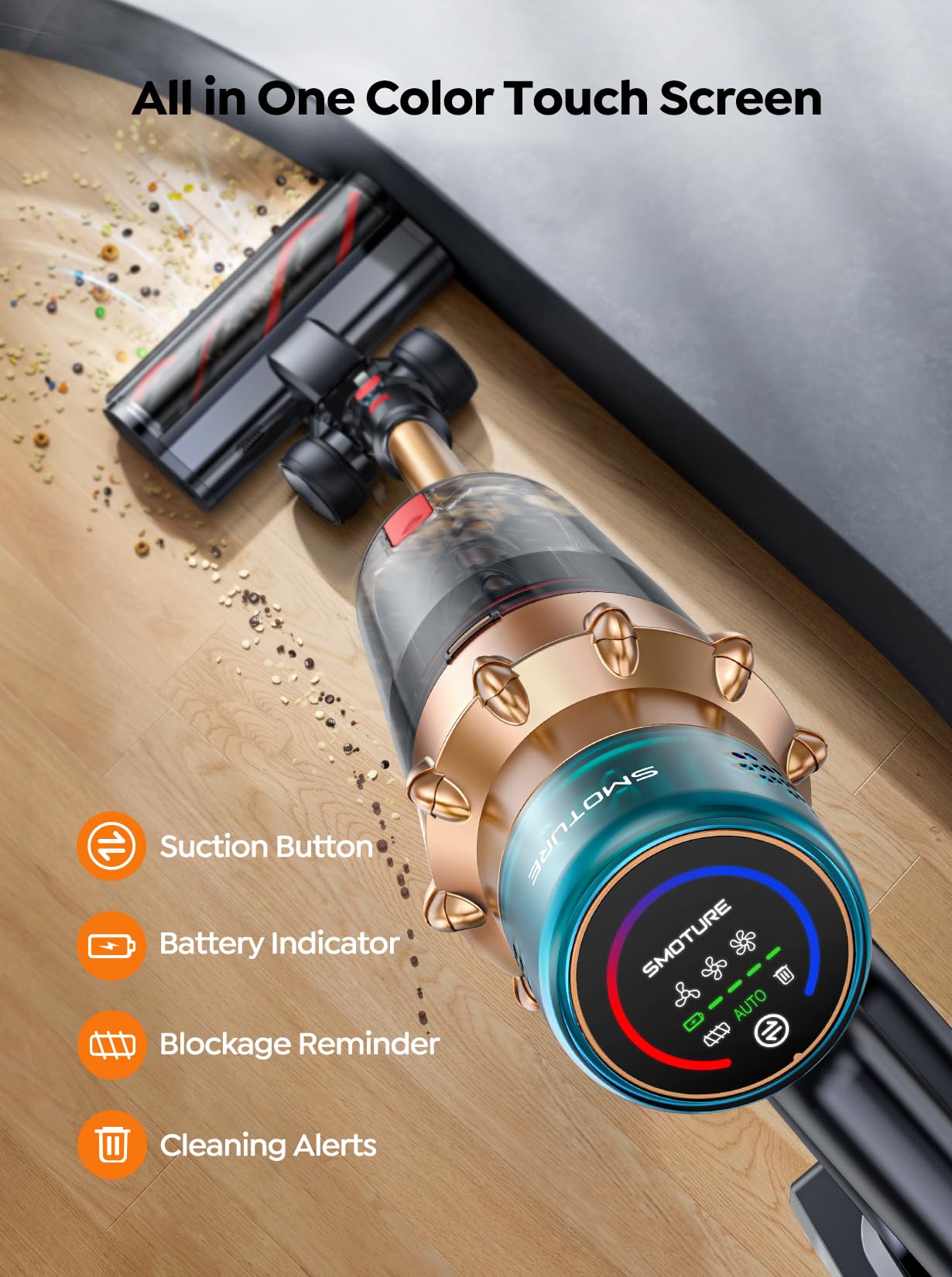 SMOTURE removable battery with charging dock for flexible charging