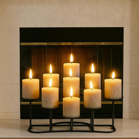 Smtyle compatible with flameless candles for clean, safe glow