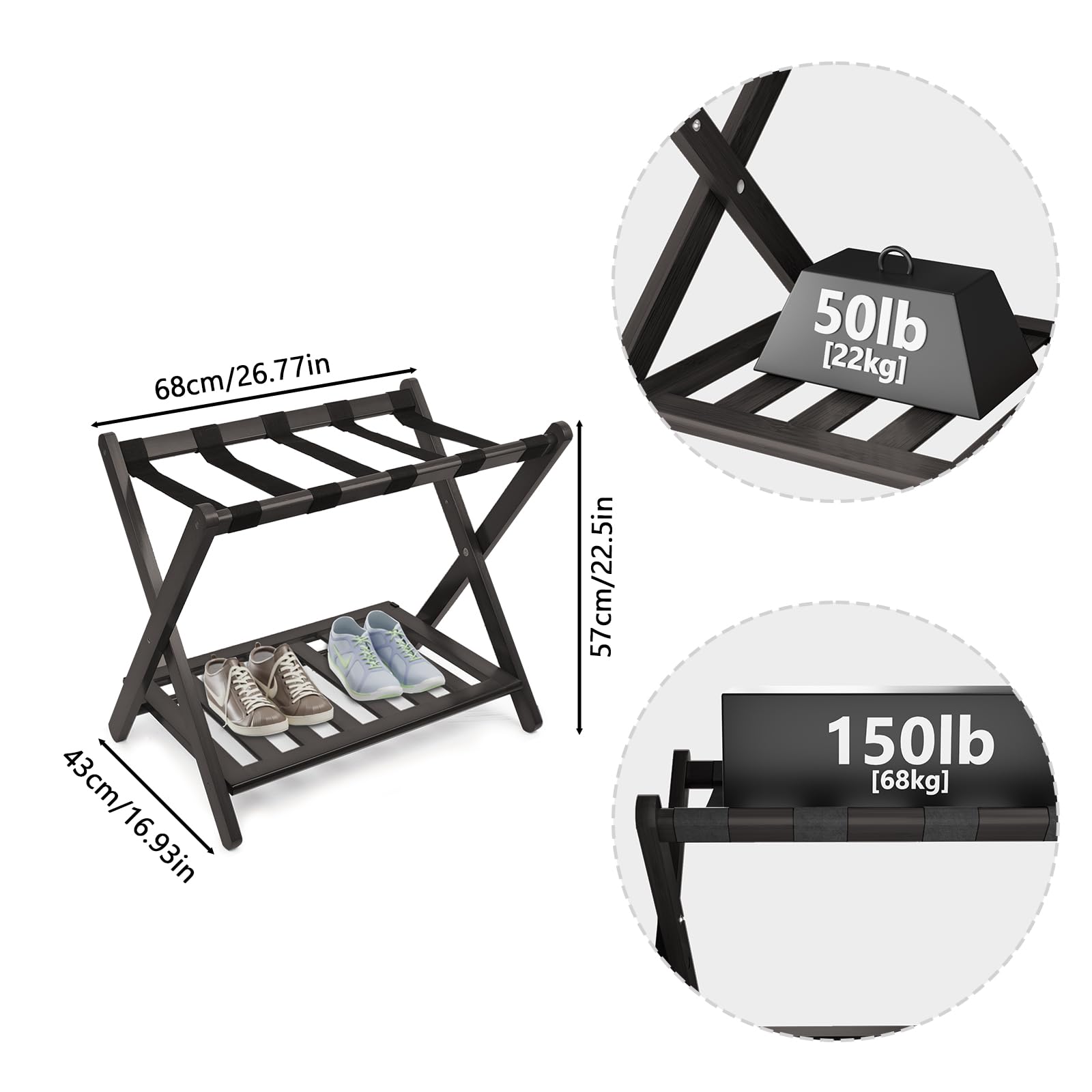 Smuxee five nylon straps prevent wobbling for steadier use.