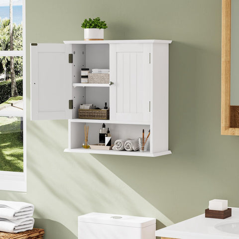 Smuxee hidden shelf and open shelf provide concealed storage and display space.