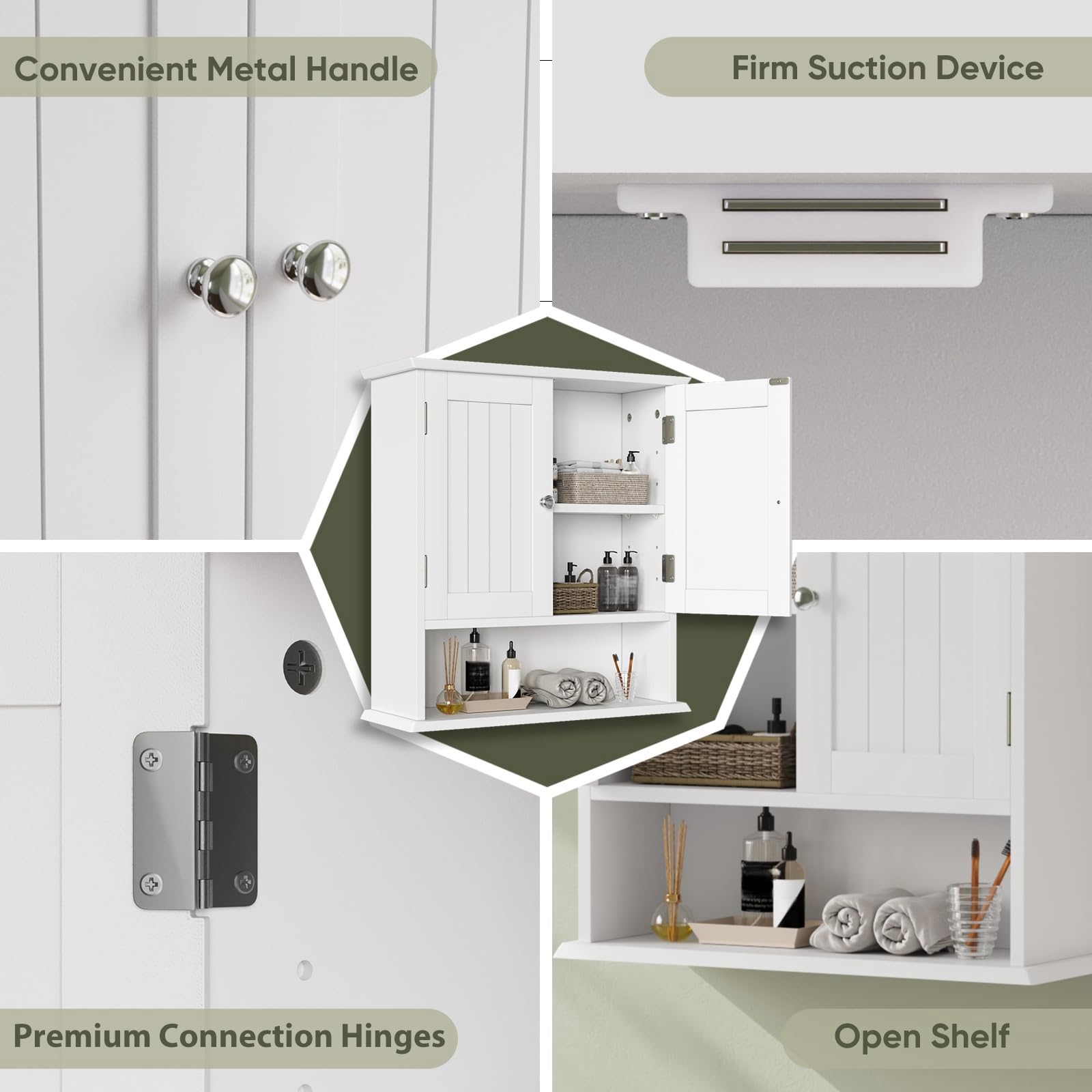 Smuxee two-door closed storage keeps contents tidy.