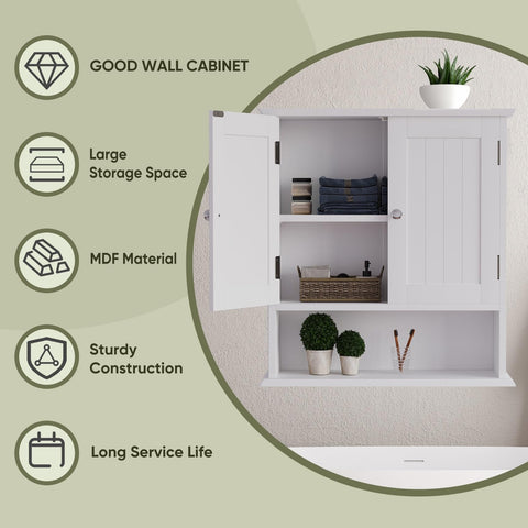 Smuxee waterproof MDF white finish resists moisture in bathrooms.