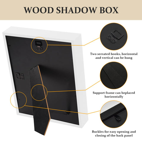 SMZCTYI shadow box back panel open for easy loading