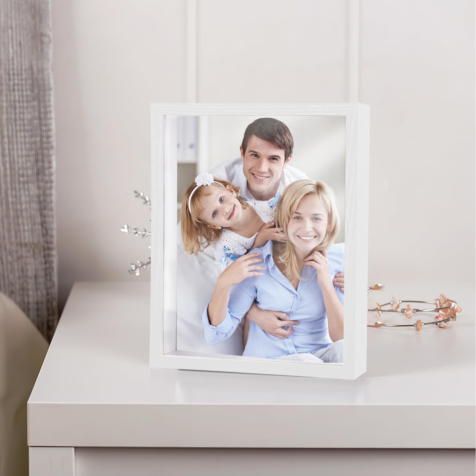 SMZCTYI white shadow boxes suit home decor and gifts