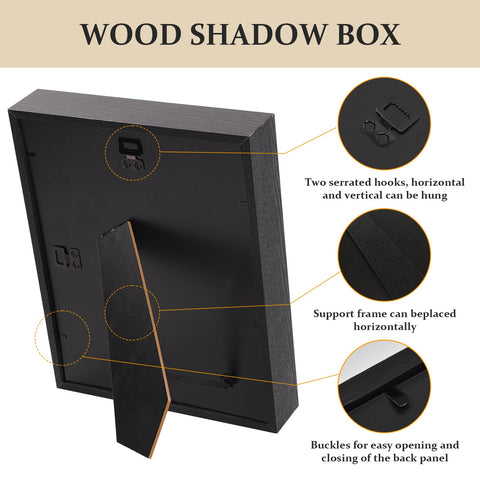 SMZCTYI shadow box deep display 1.2 inch depth for layered items